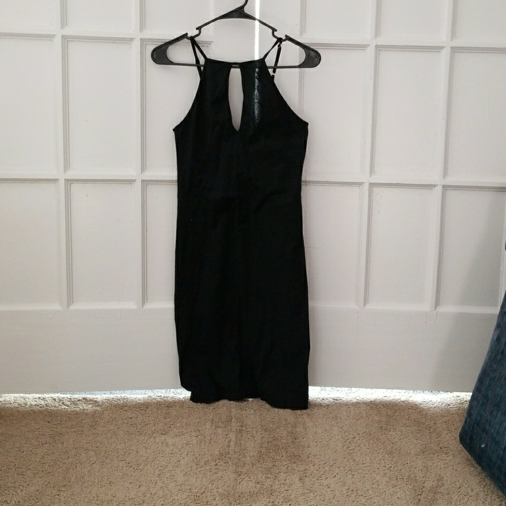 American Eagle Don't Ask Why Mini Black Dress
